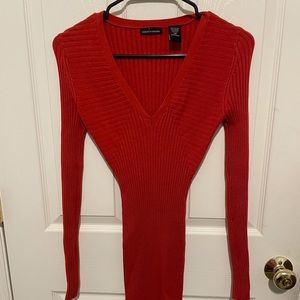 Moda international long sleeve bodycon dress